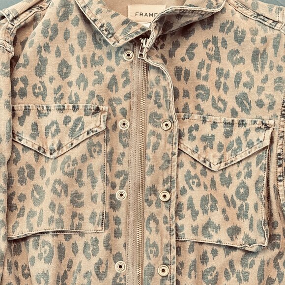 Women's FRAME Camo Jacket Size XS - Picture 2 of 4